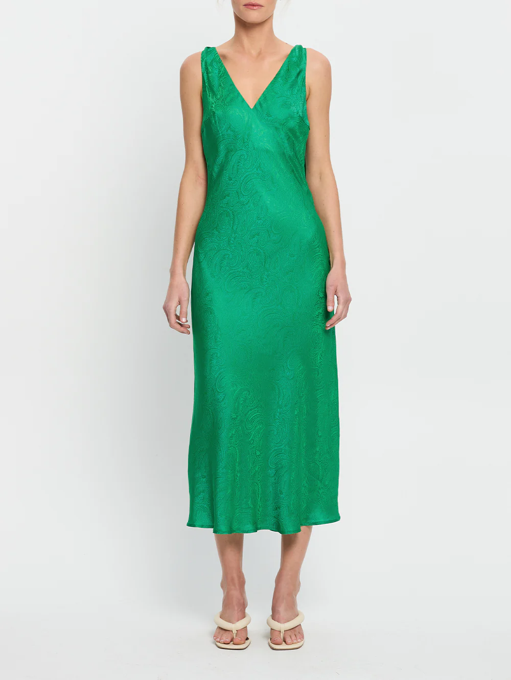 Adriana Silk Maxi Dress - Image 6