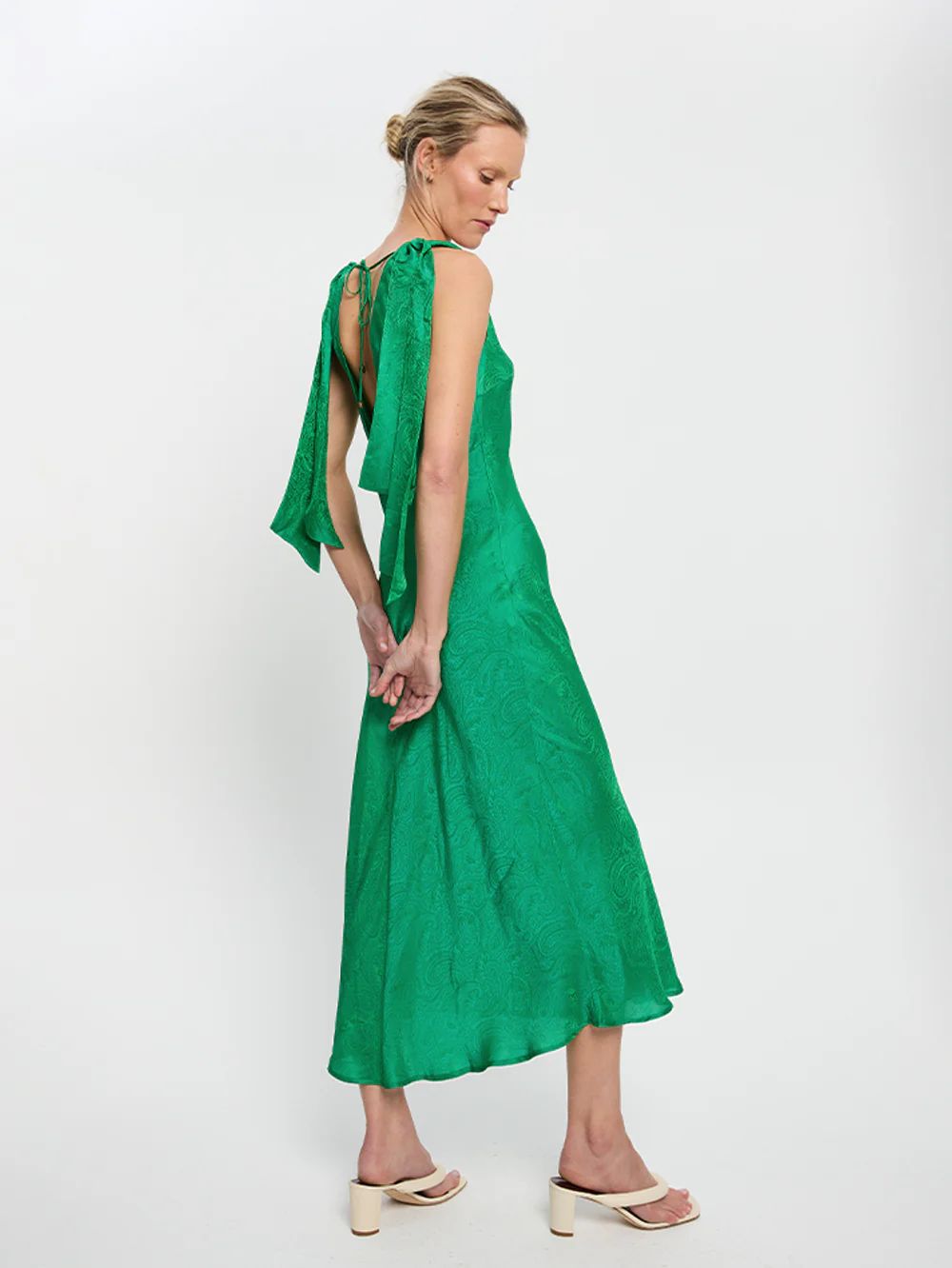 Adriana Silk Maxi Dress - Image 7