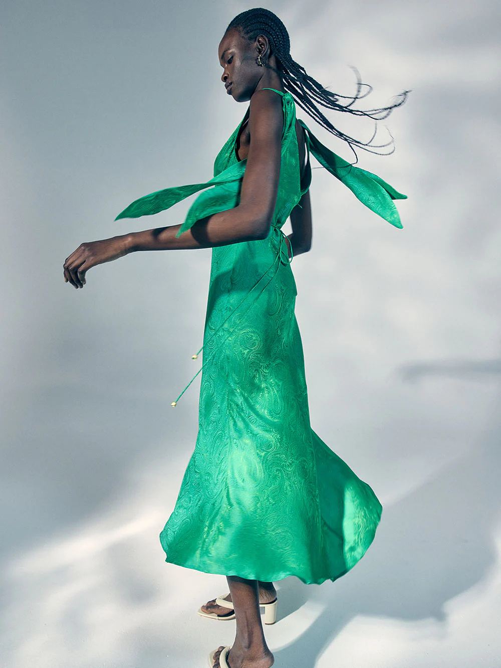 Adriana Silk Maxi Dress - Image 8
