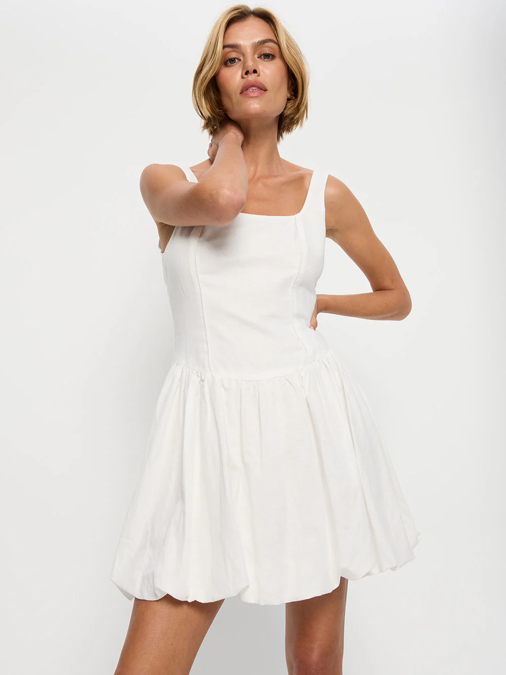 Akari Mini Dress - Ivory - Image 2