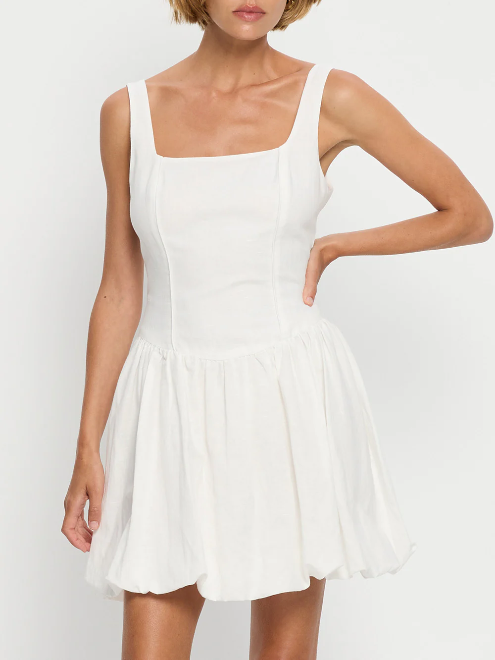 Akari Mini Dress - Ivory - Image 7