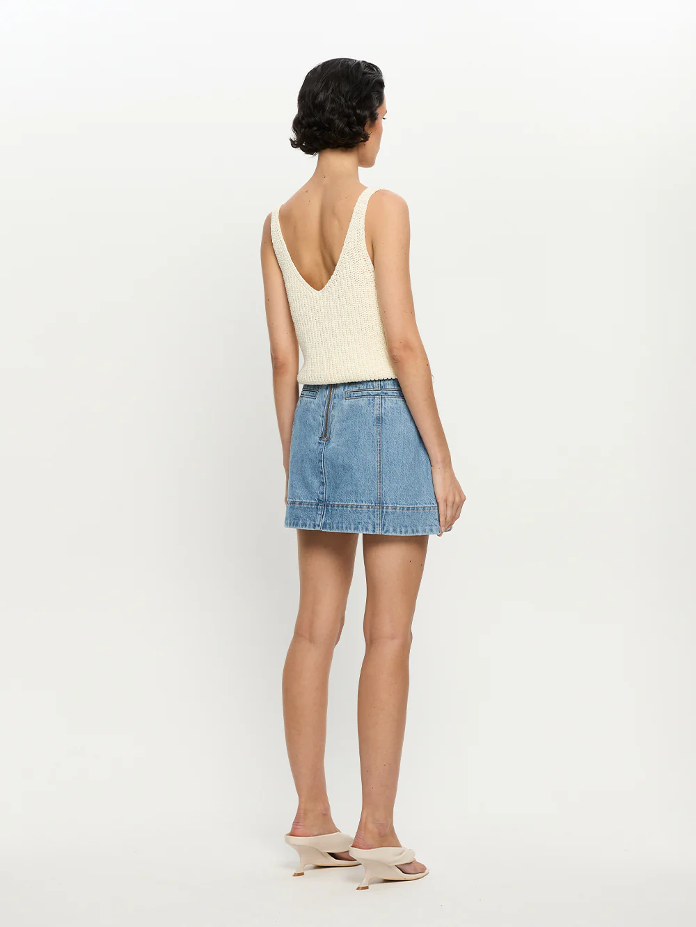 Alba Denim Mini Skirt - Image 3
