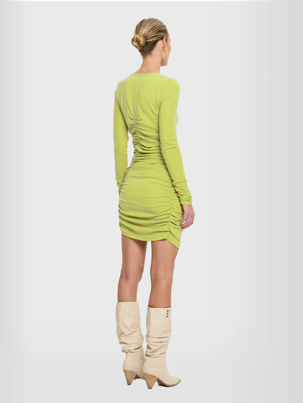 Amal Gathered Mini Dress - Image 5