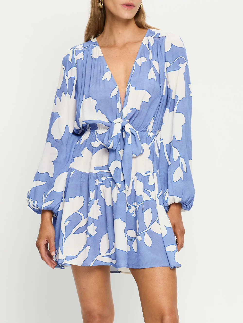 Amelie Tie Front Mini Dress - Image 6
