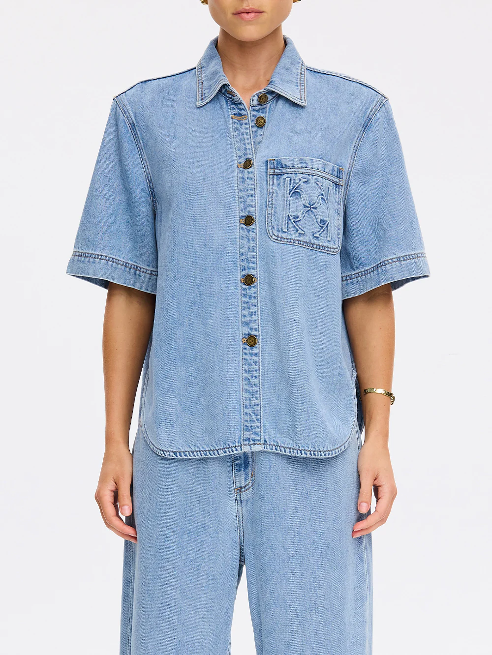 Ariana Denim Shirt - Image 6