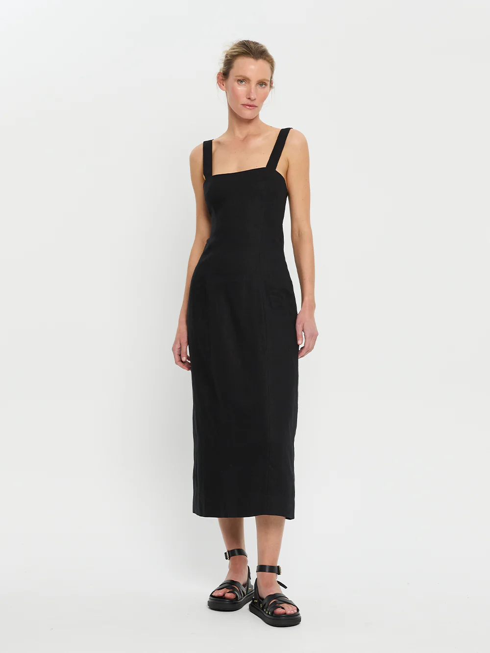 Azarea Tie Back Midi Dress