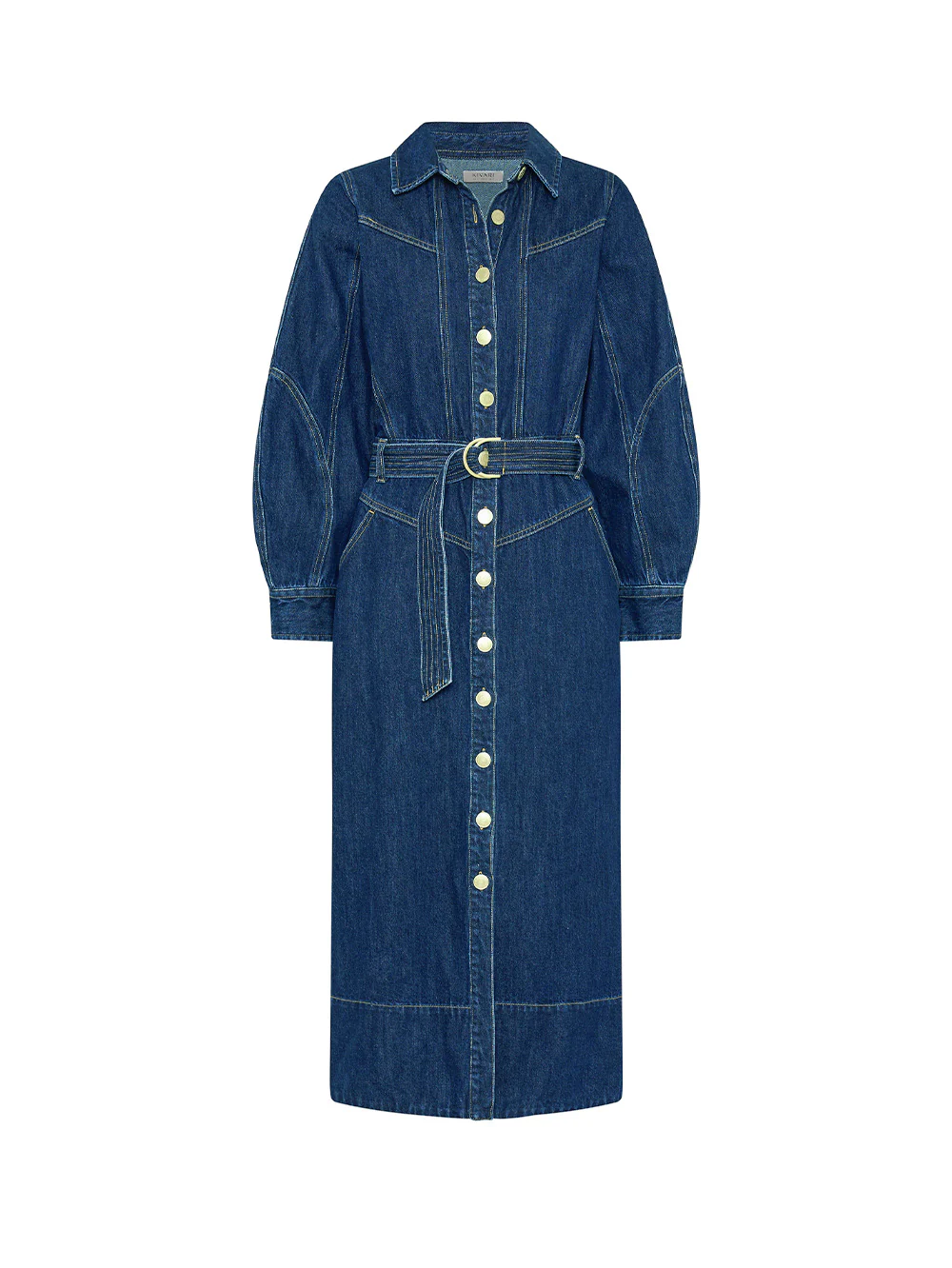 Bonny Denim Midi Dress - Image 7
