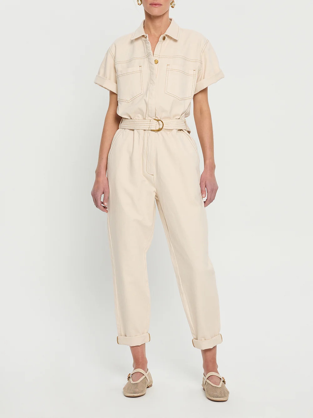 Brae Boilersuit - Cream - Image 6