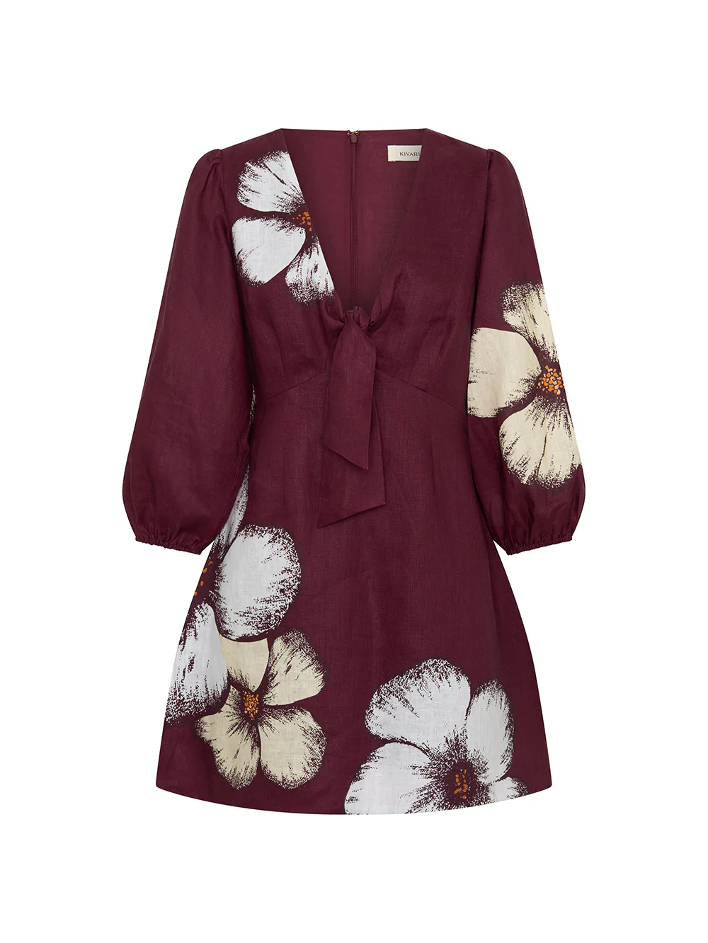Brodie Tie Front Mini Dress - Image 7