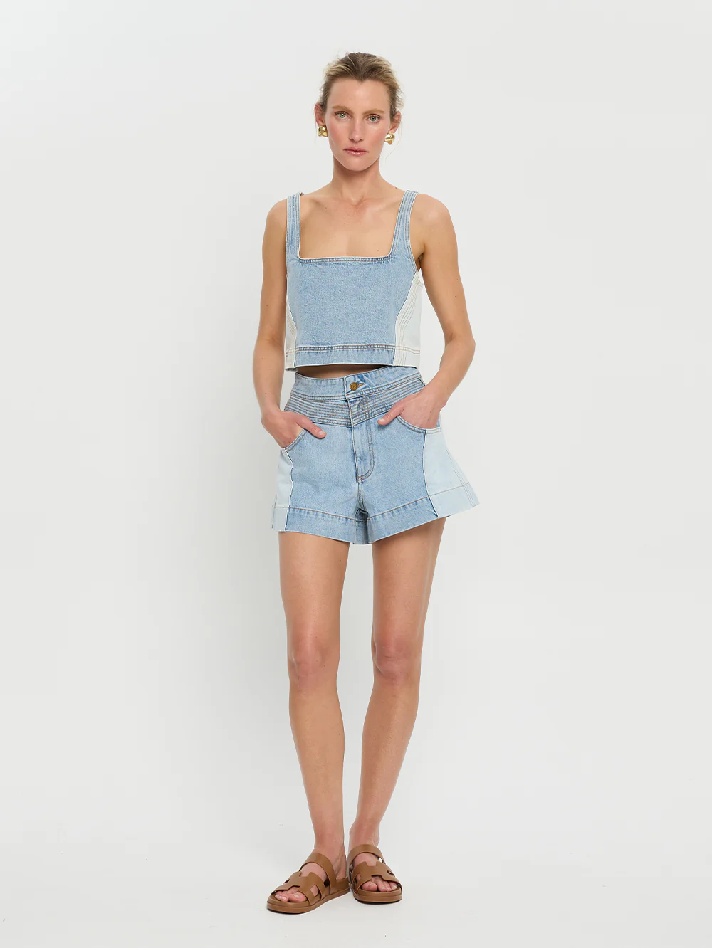 Carla Denim Top