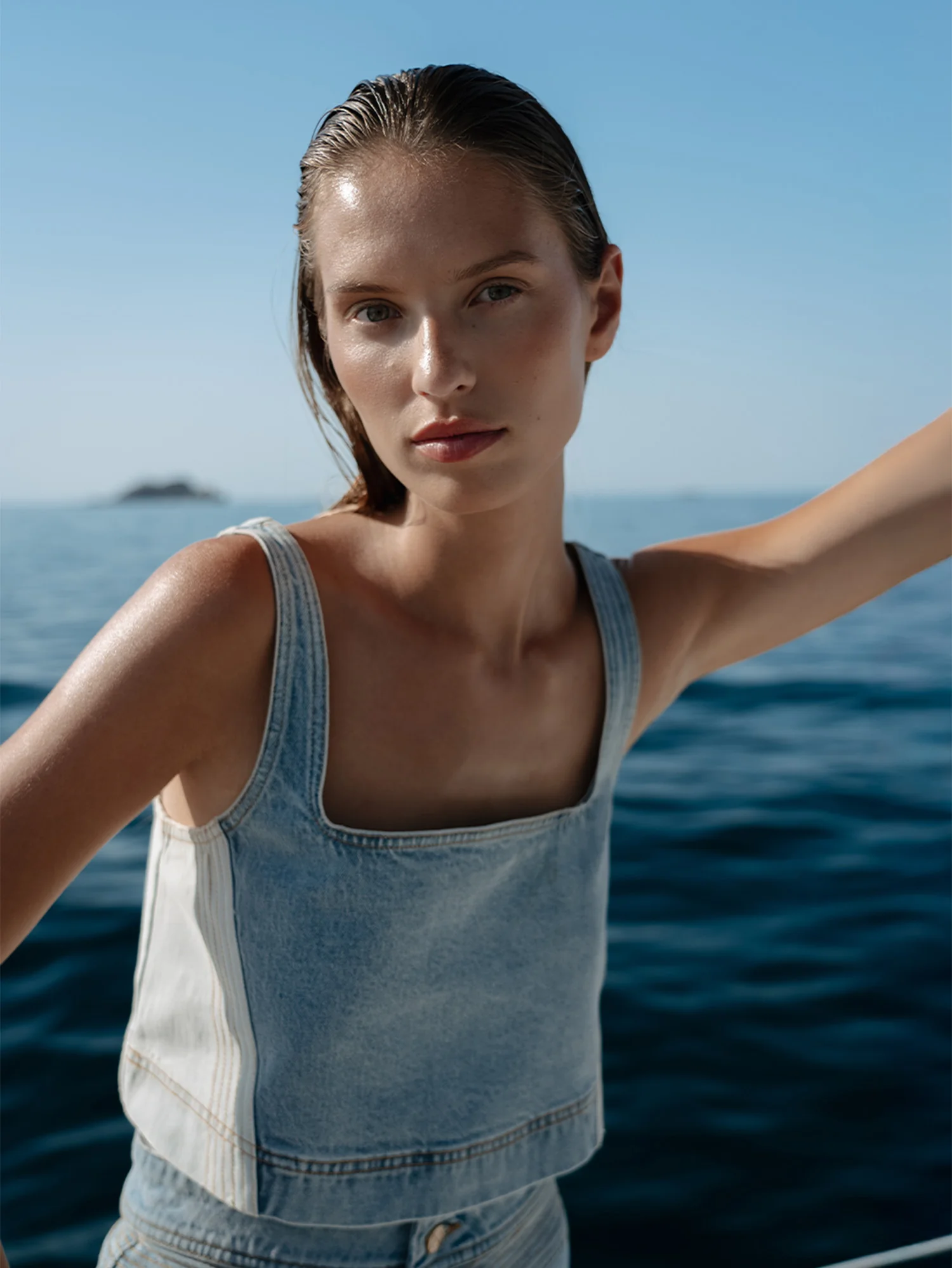 Carla Denim Top - Image 2