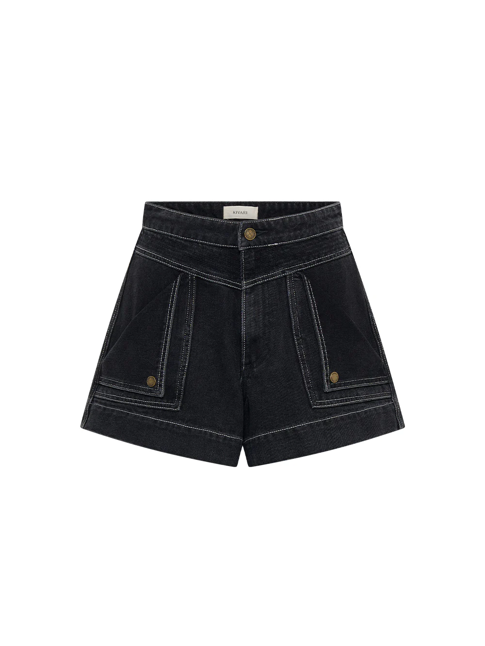 Celene Denim Short - Black - Image 7