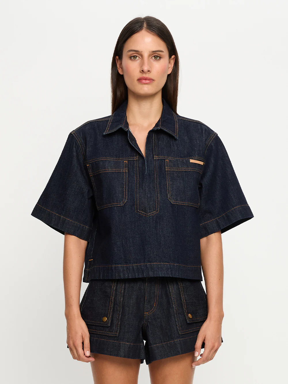 Celene Denim Short - Raw Indigo - Image 7