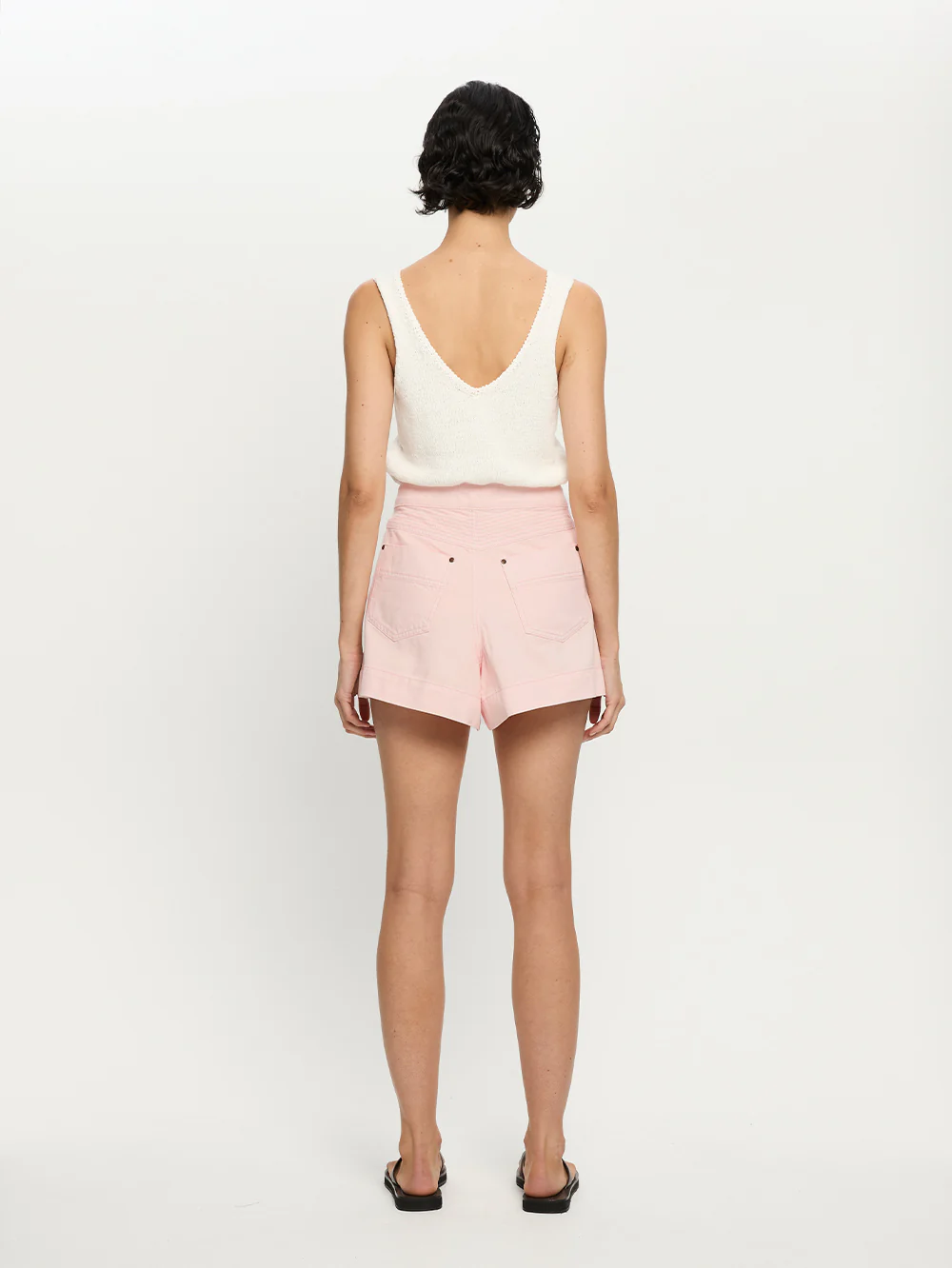 Celene Denim Short - Pink - Image 3