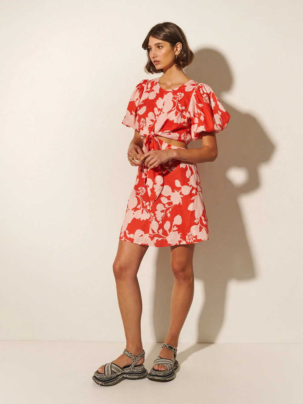 Delfina Cut Out Mini Dress - Image 4