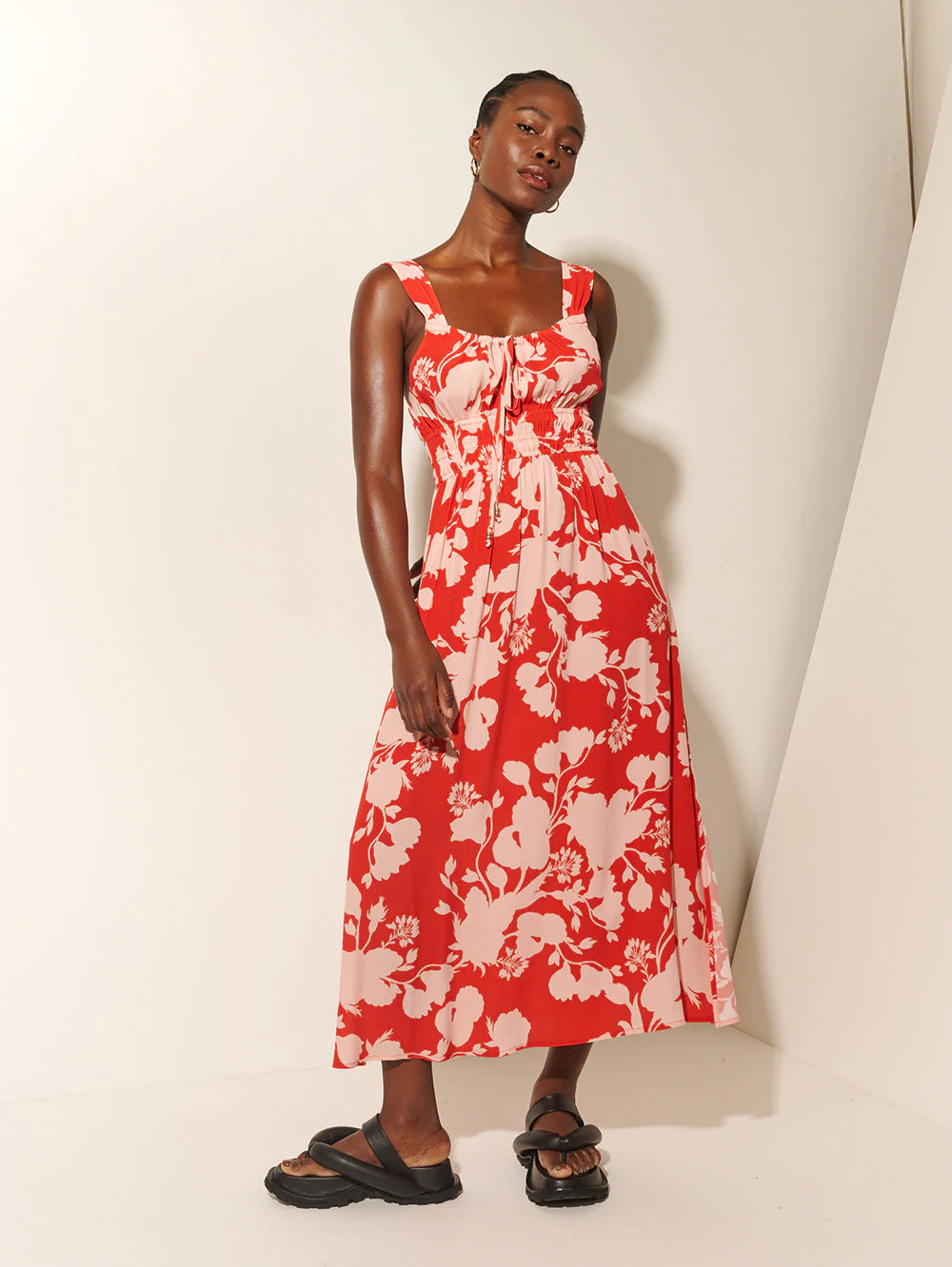 Delfina Strappy Midi Dress - Image 3