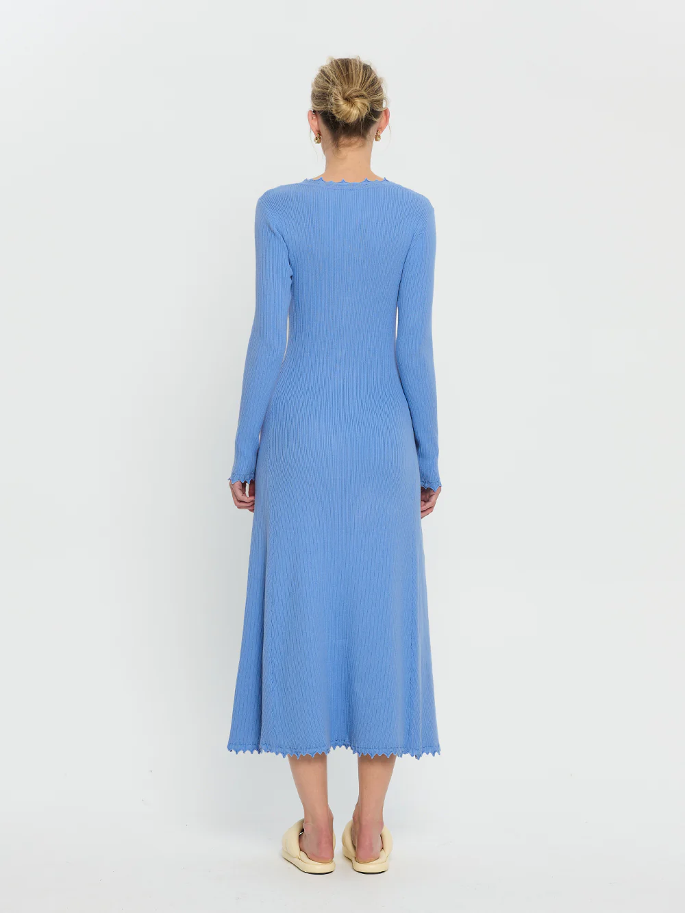 Diana Knit Dress - Blue - Image 3