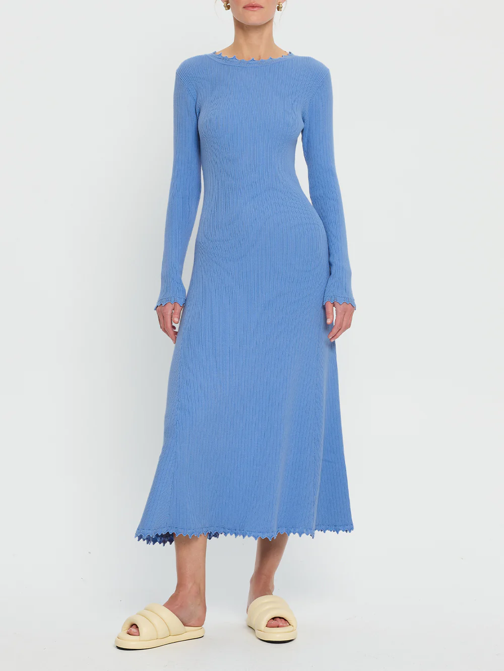 Diana Knit Dress - Blue - Image 6