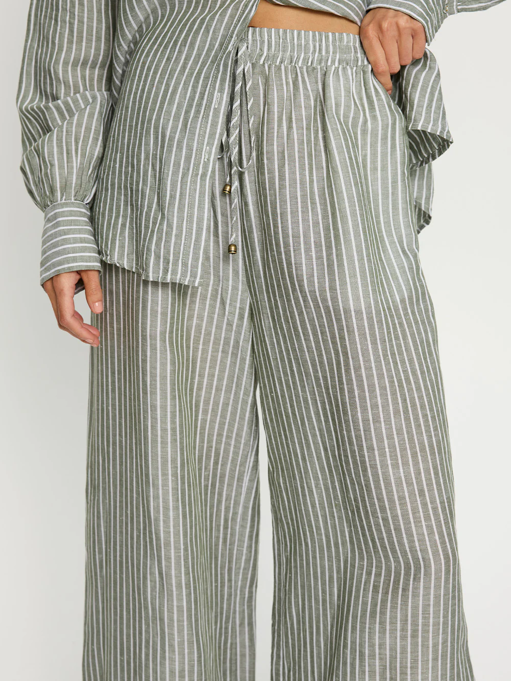 Elara Pant - Green Stripe - Image 5