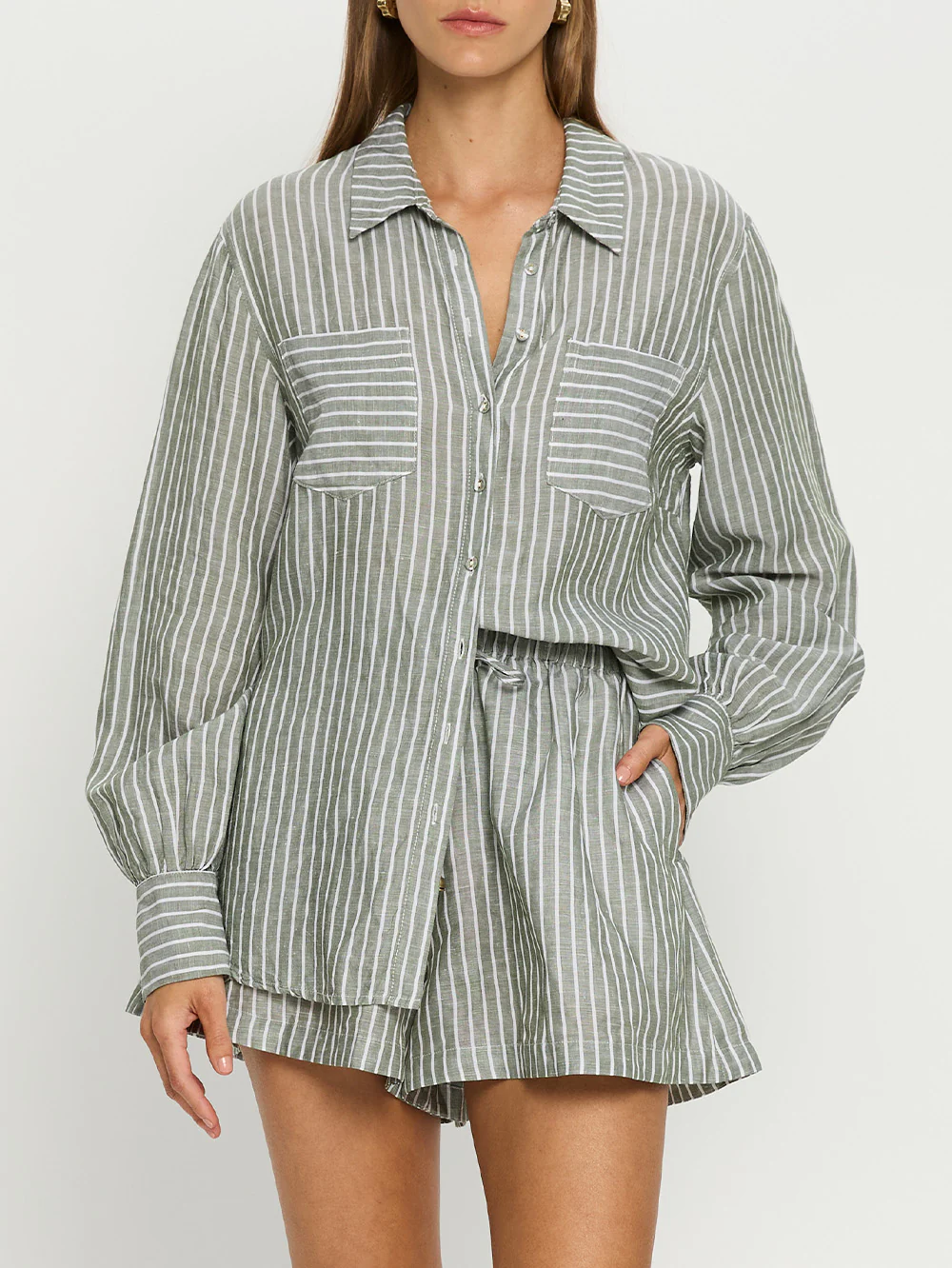 Elara Short - Green Stripe - Image 6