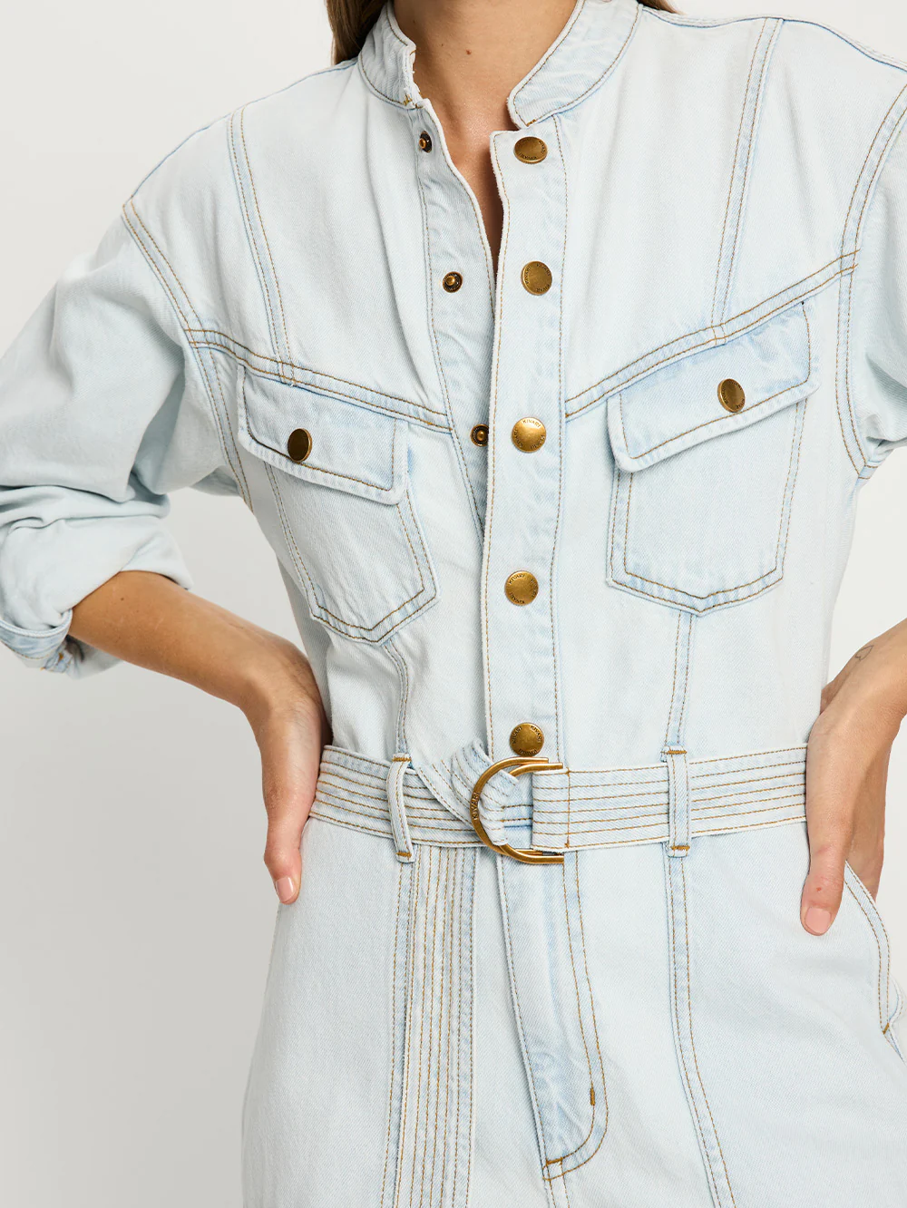 Elena Playsuit - Pale Blue - Image 5