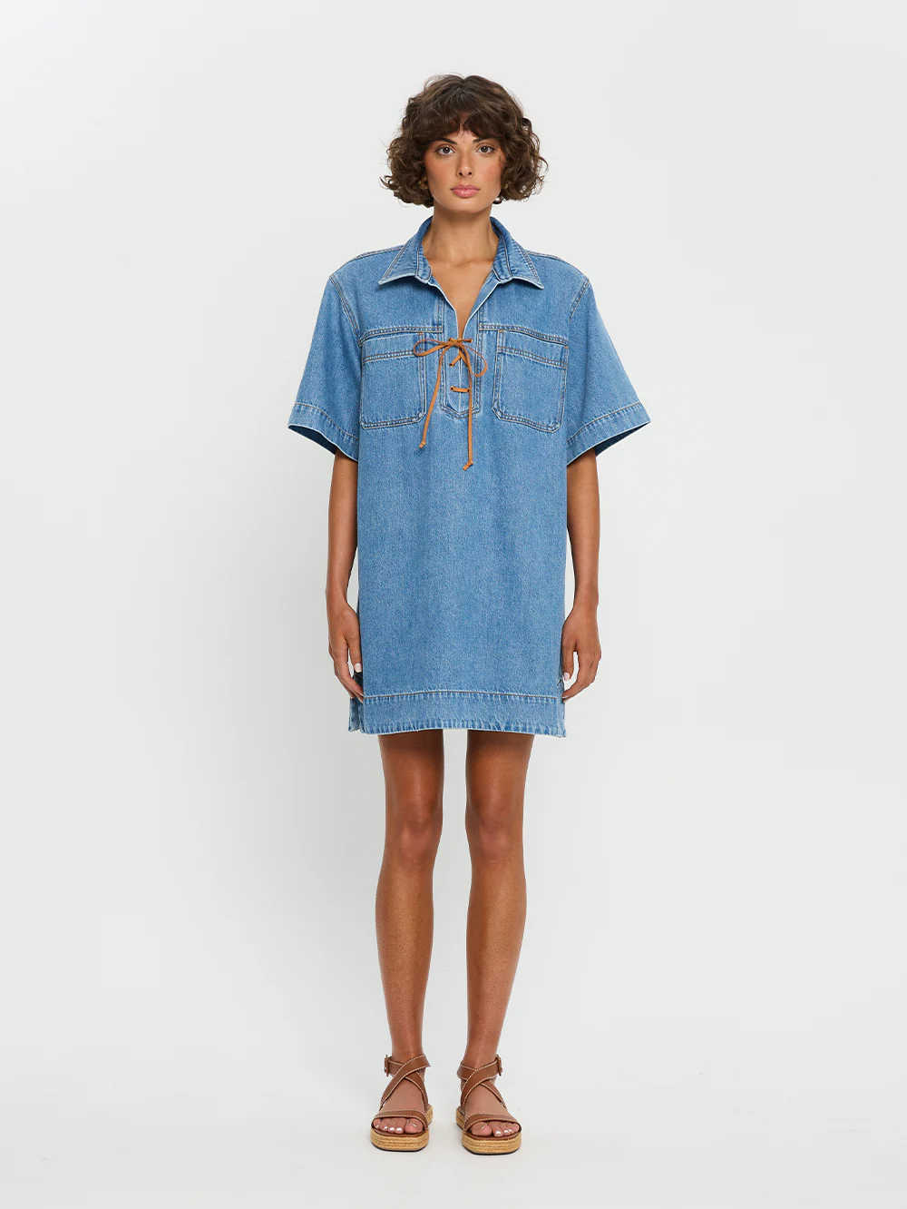 Evie Denim Dress - Image 4