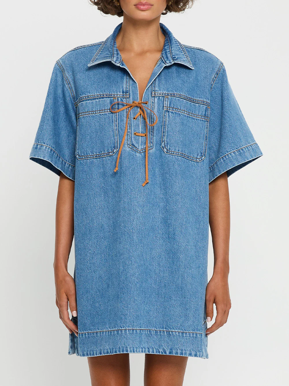 Evie Denim Dress - Image 6
