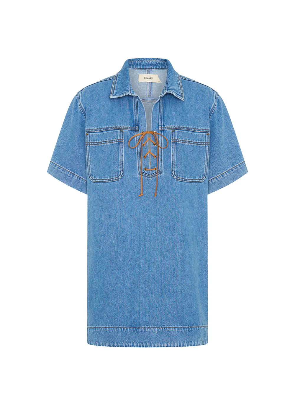 Evie Denim Dress - Image 7