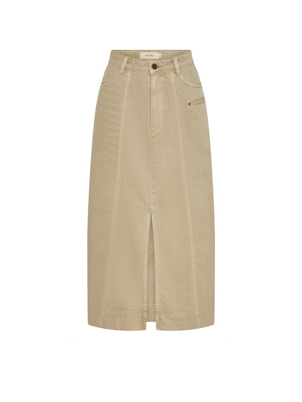 Evie Denim Midi Skirt - Image 10