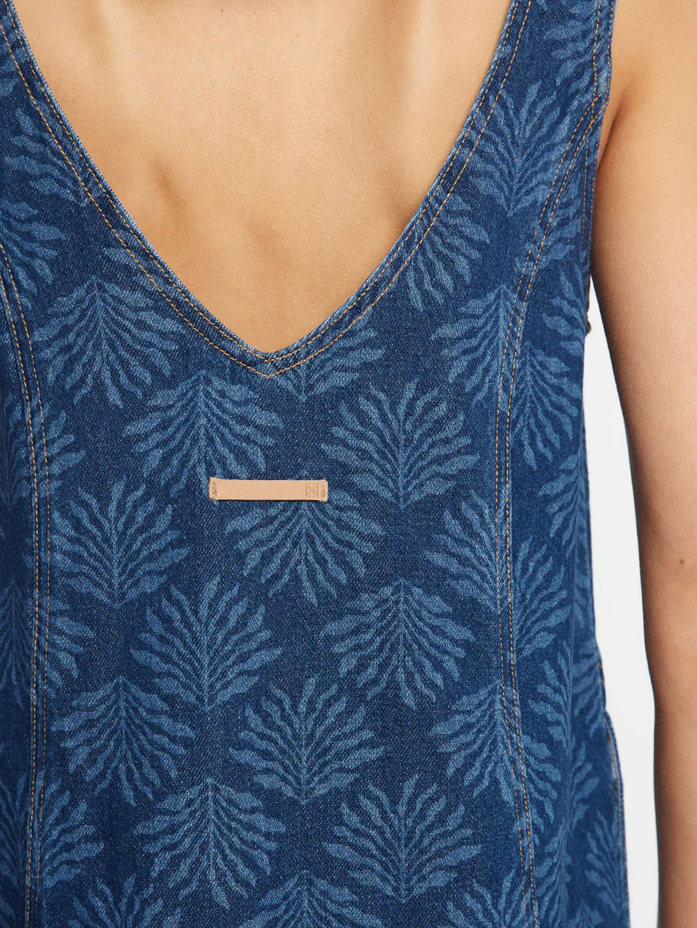 Ilaria Denim Mini Dress - Image 5