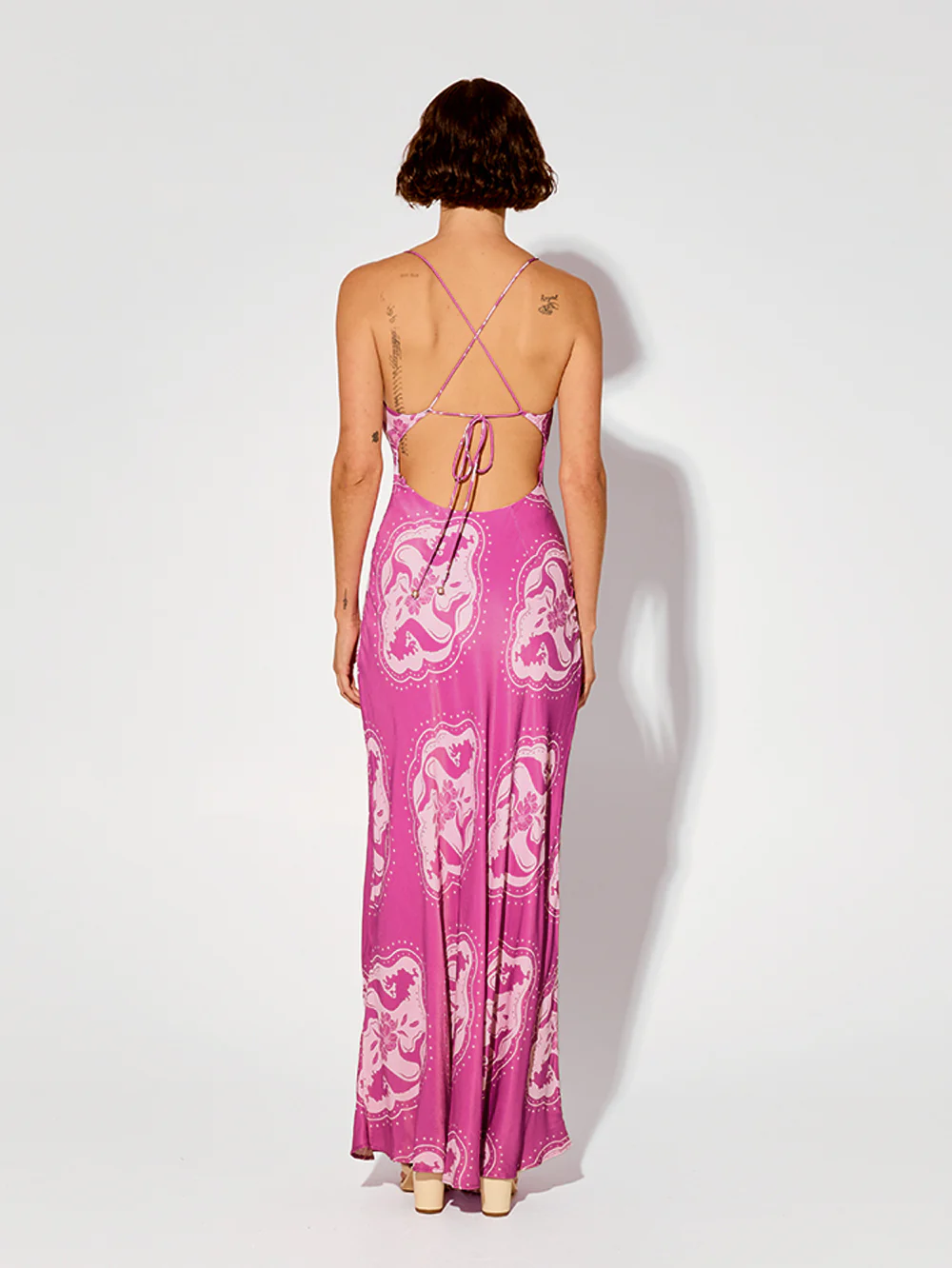 Isla Bias Maxi Dress - Image 3