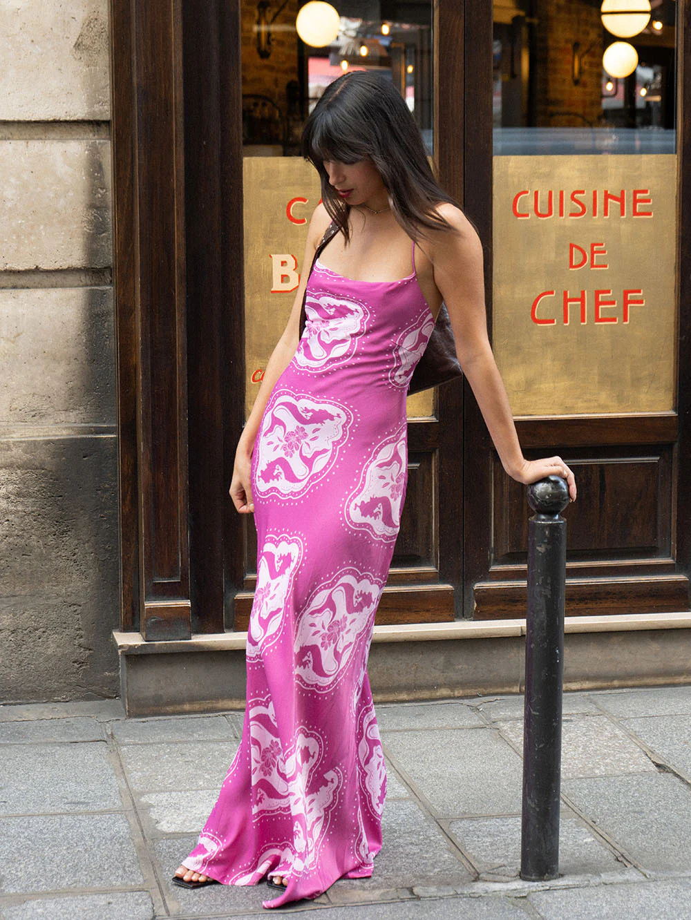 Isla Bias Maxi Dress - Image 6