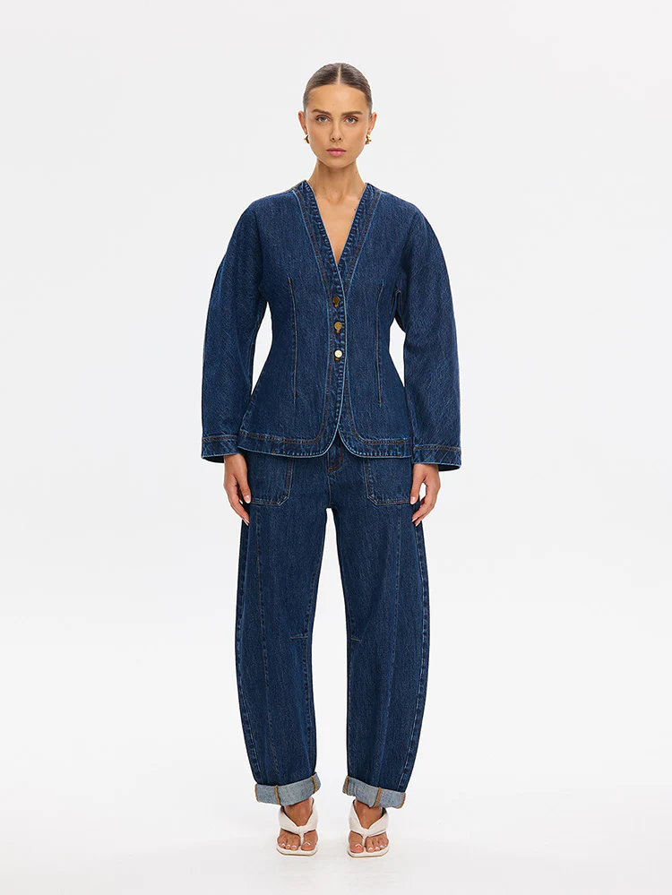 Jessica Denim Barrel Jacket - Image 2