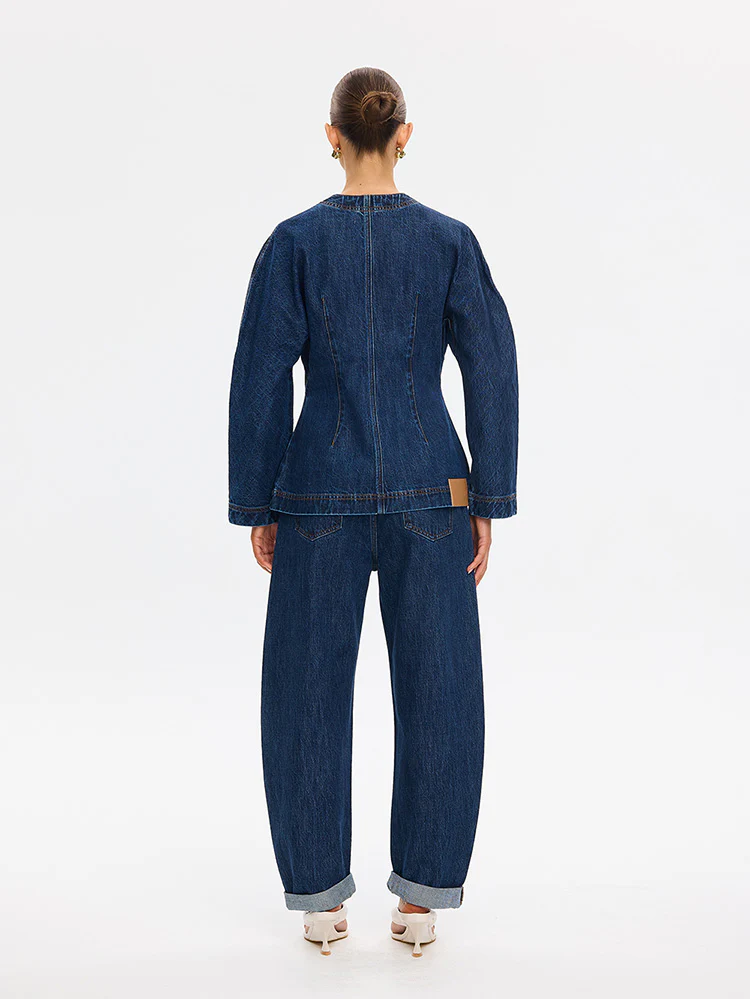 Jessica Denim Barrel Jacket - Image 4