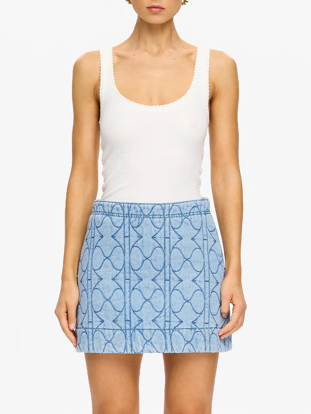 Joey Denim Mini Skirt - Image 7