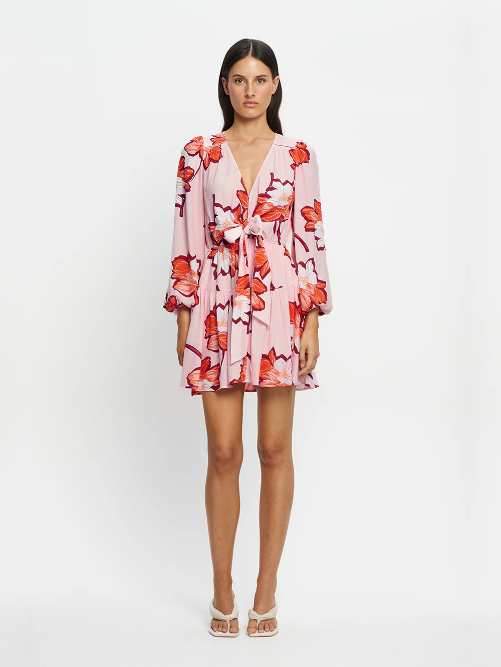 Lani Tie Front Mini Dress - Image 2