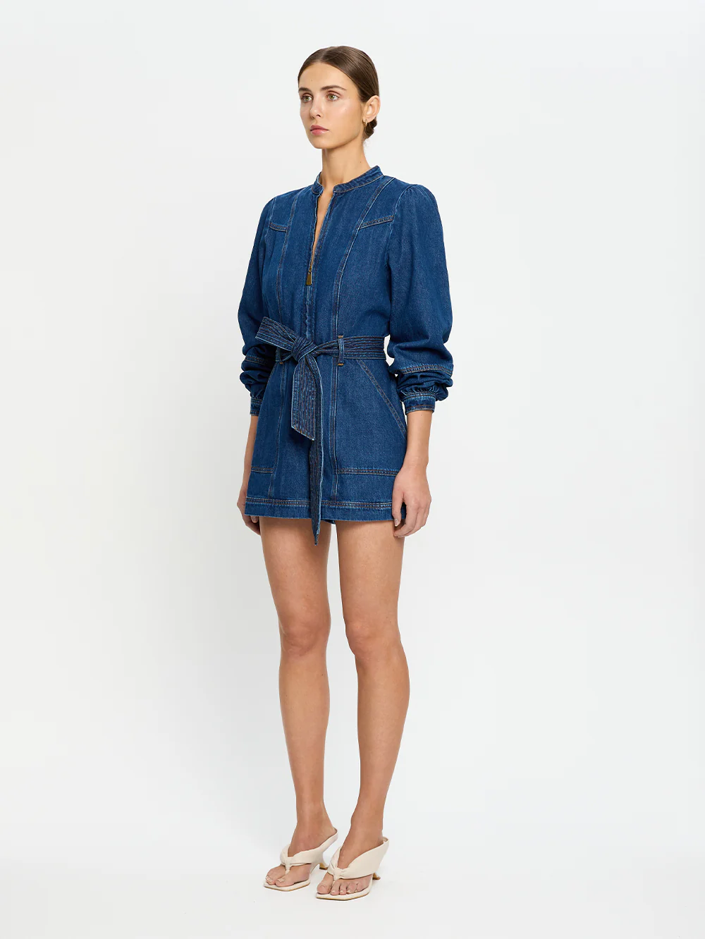 Lourdes Denim Playsuit - Image 2