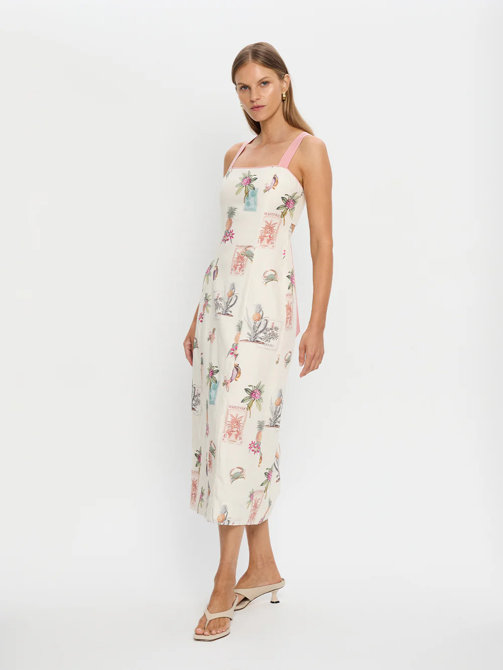 Lyra Tie Back Midi Dress - Image 3