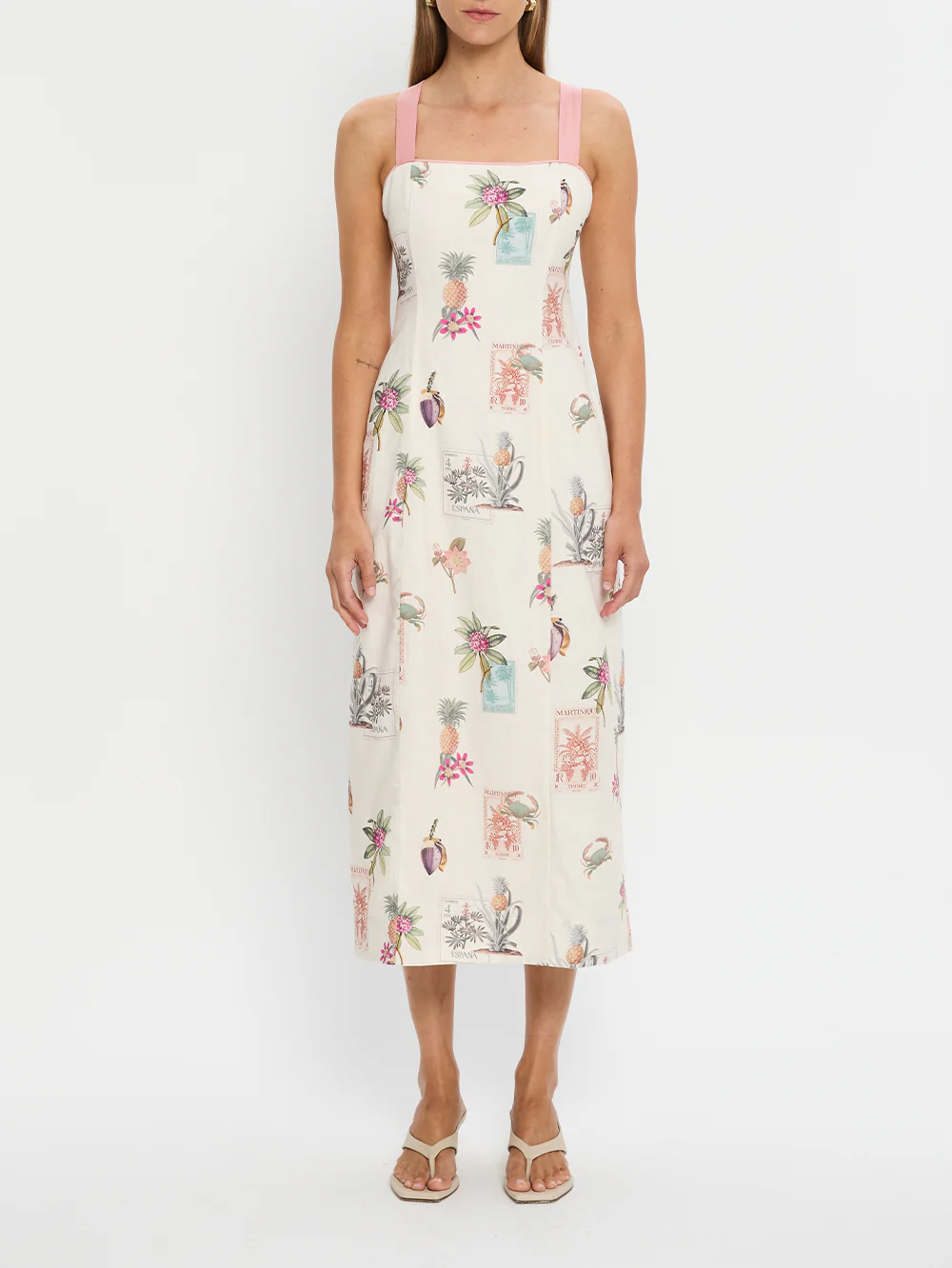 Lyra Tie Back Midi Dress - Image 7