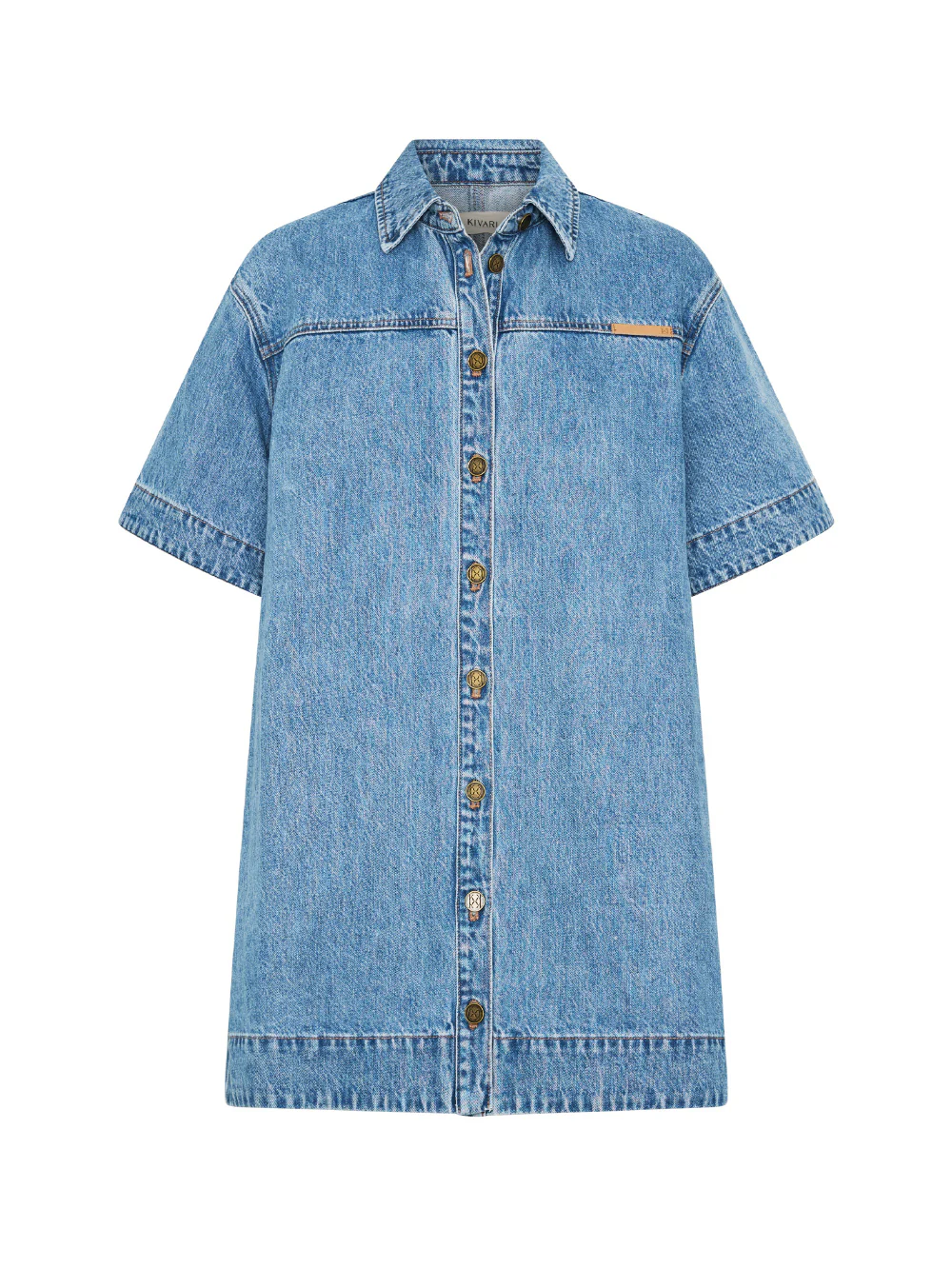 Marla Denim Mini Dress - Image 7