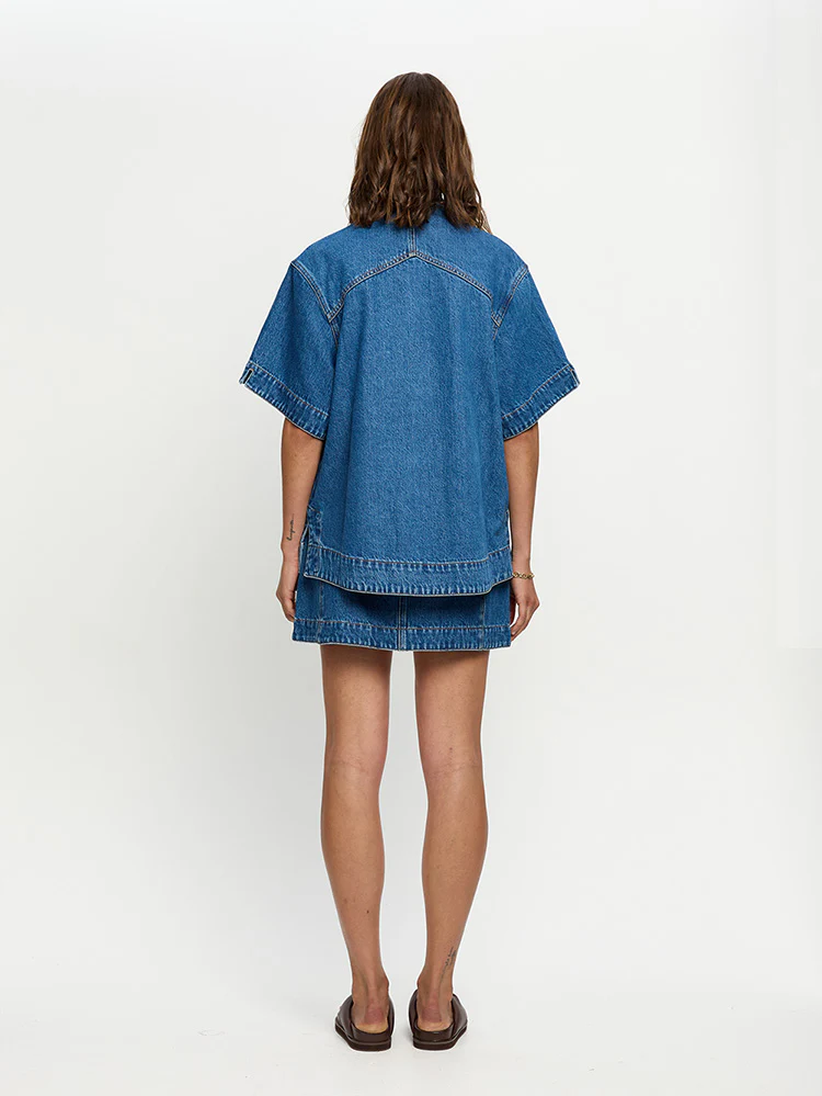 Marla Denim Shirt - Indigo - Image 4