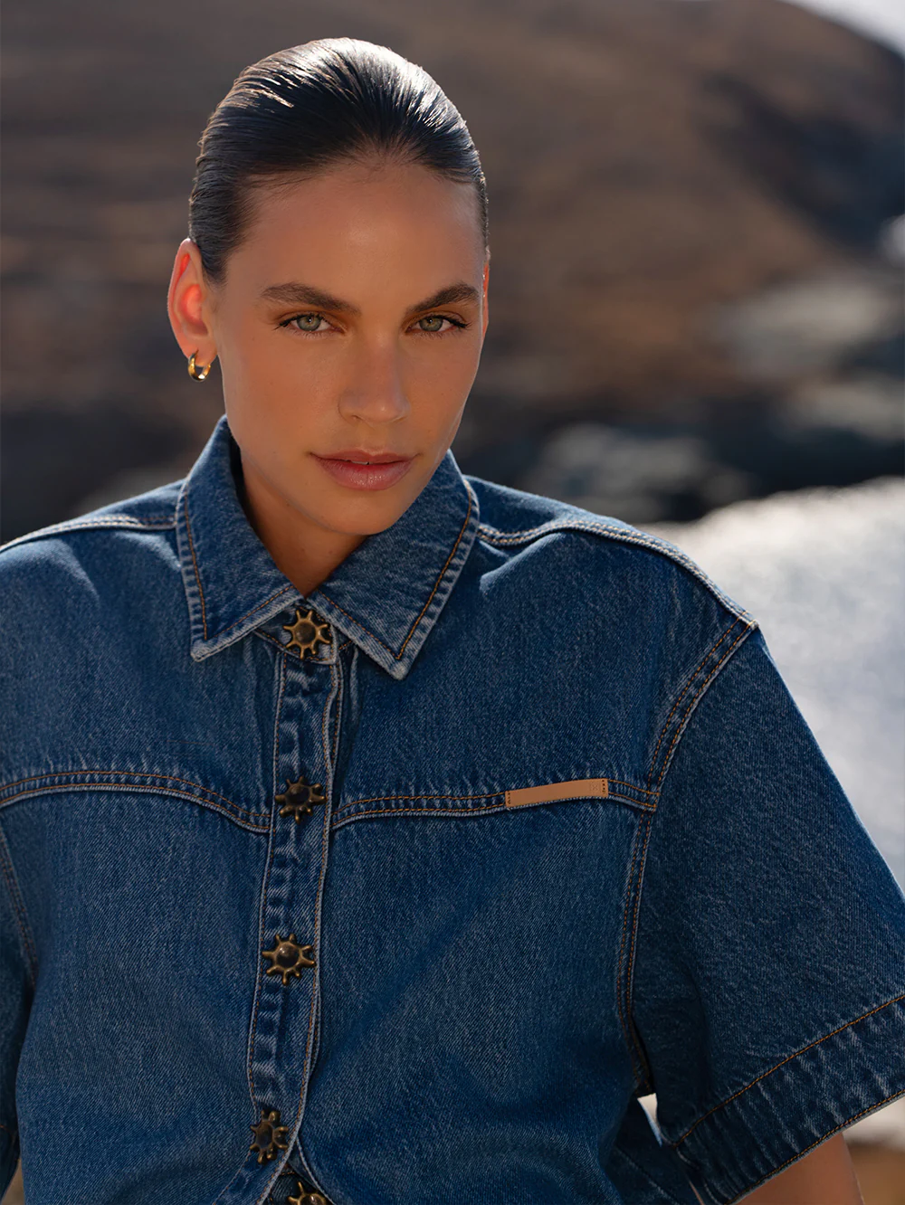 Marla Denim Shirt - Indigo - Image 9