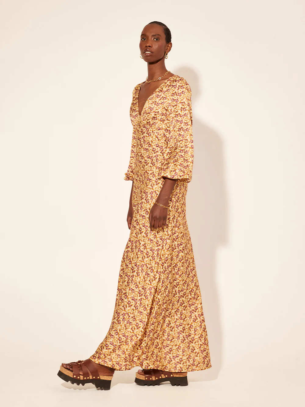 Mia Bias Cut Maxi Dress - Image 2