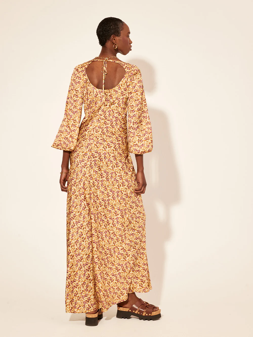 Mia Bias Cut Maxi Dress - Image 3