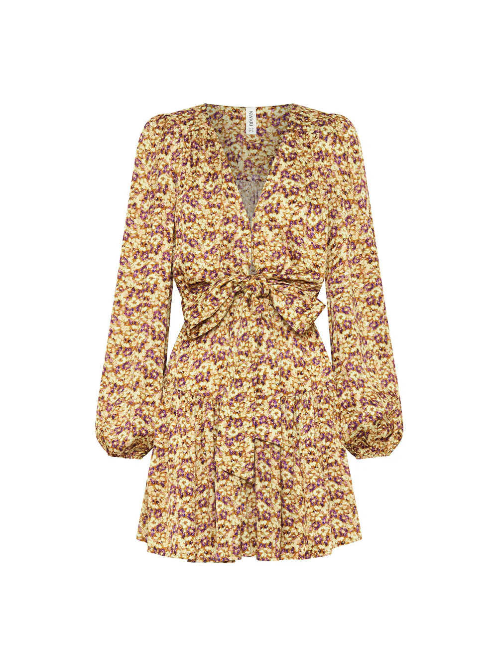 Mia Tie Front Mini Dress - Image 9