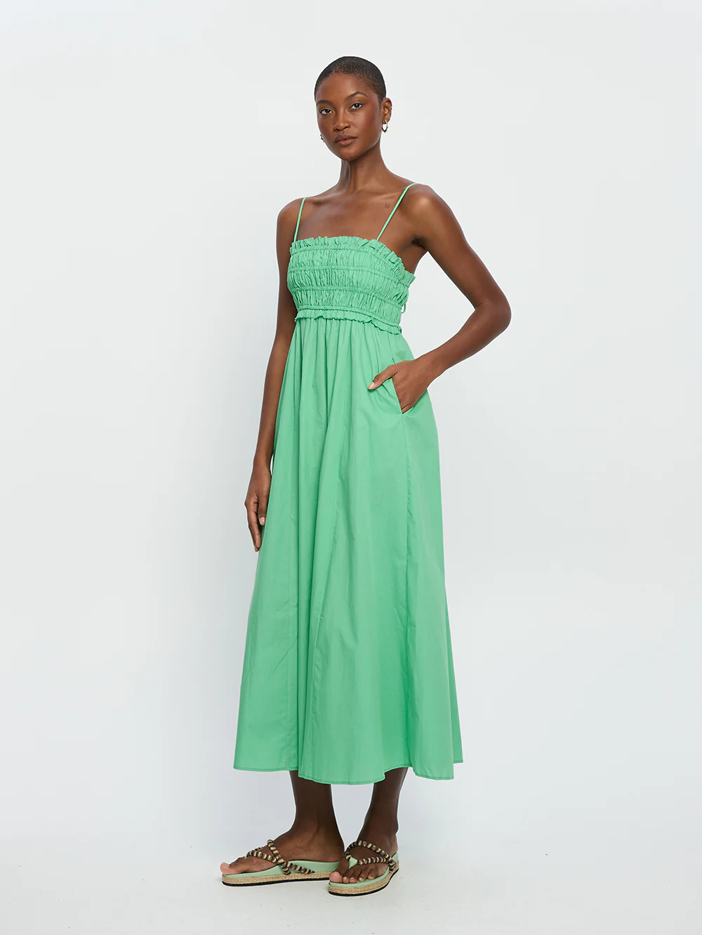 Oasis Maxi Dress - Green - Image 3