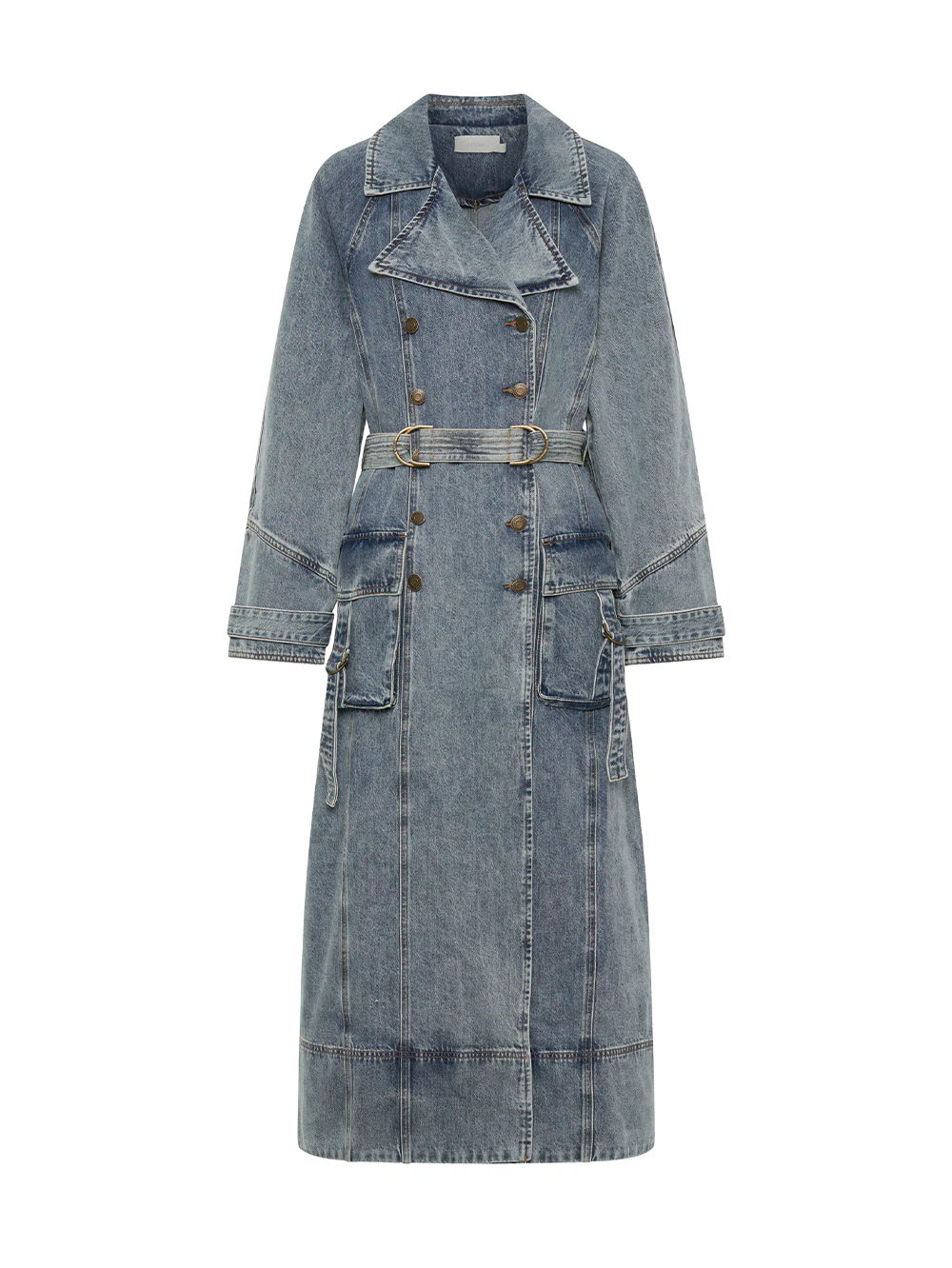 Olivia Denim Trench Coat - Image 10
