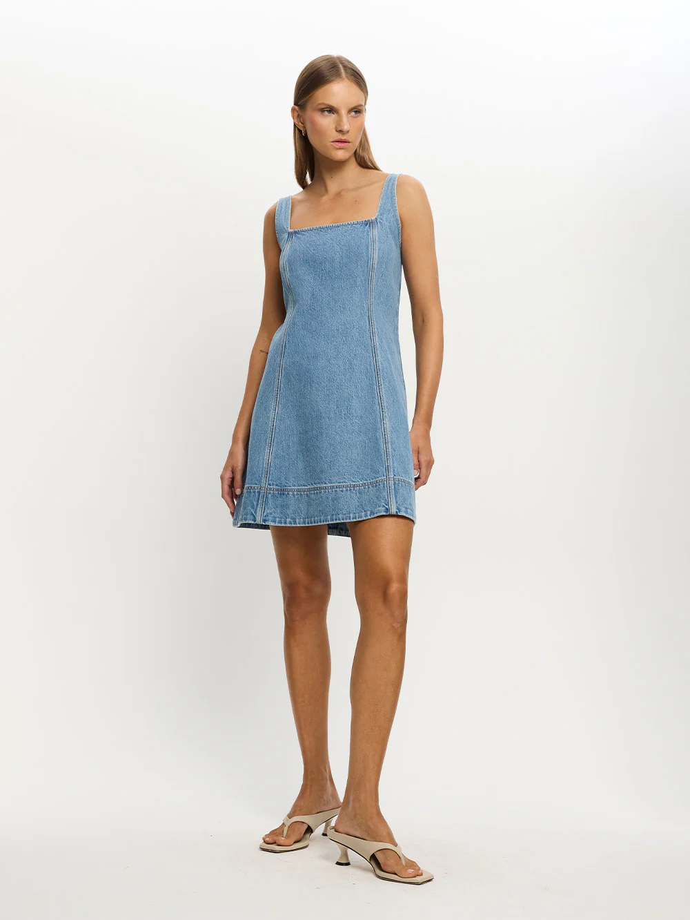 Oriana Denim Dress - Image 6