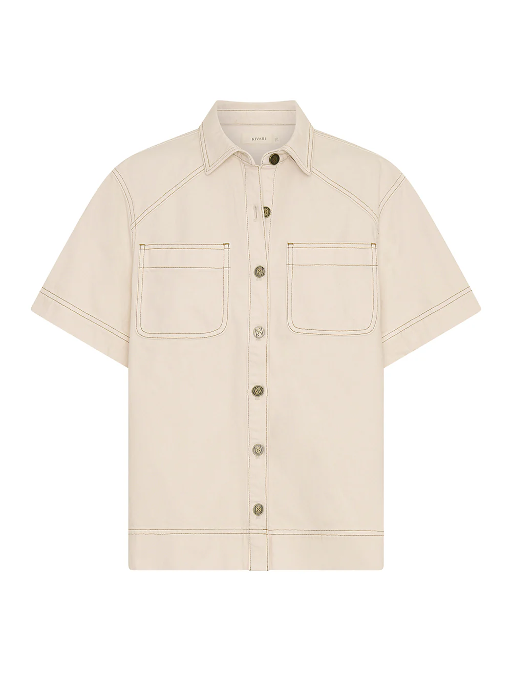 Paloma Denim Shirt - Cream - Image 8
