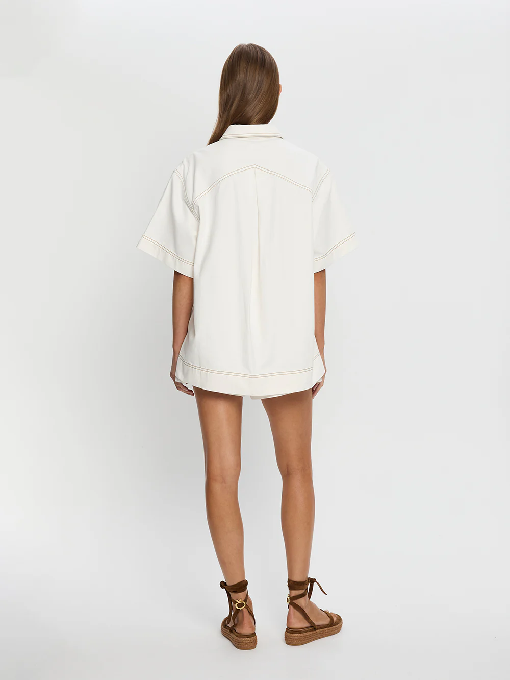 Paloma Denim Shirt - White - Image 6